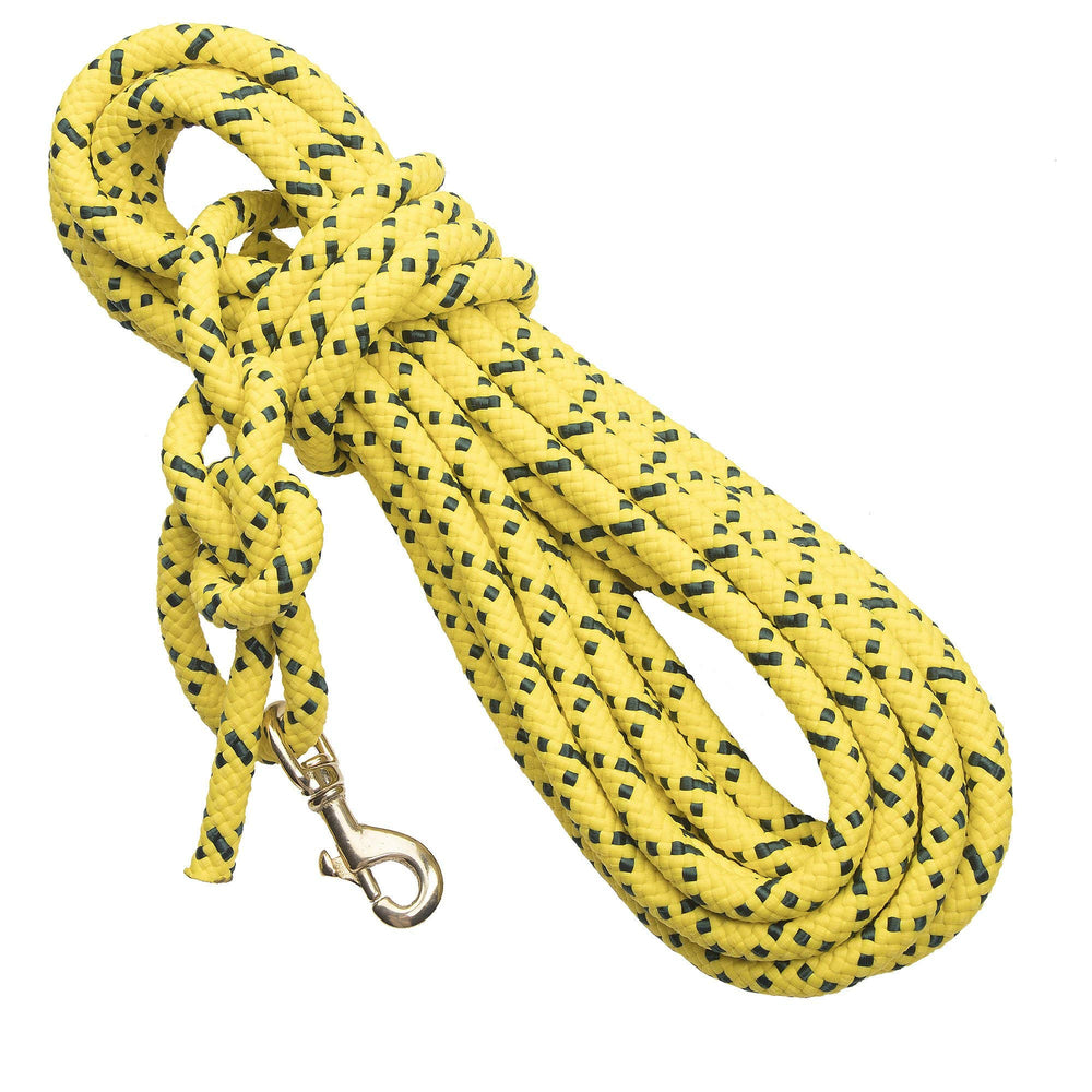 Corde de contrôle Mendota jaune haute visibilité, vue de face, pratique pour l entraînement extérieur