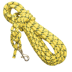 Corde de contrôle Mendota jaune haute visibilité, vue de face, pratique pour l entraînement extérieur