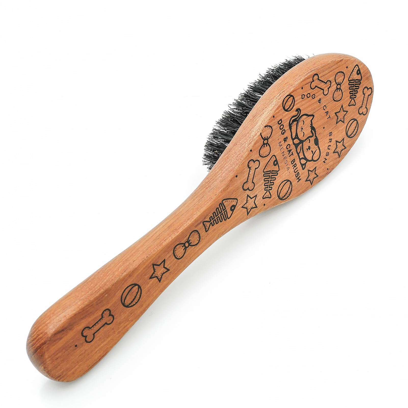 Menesia brosse crin sanglier, matériaux naturels pour toilettage respectueux