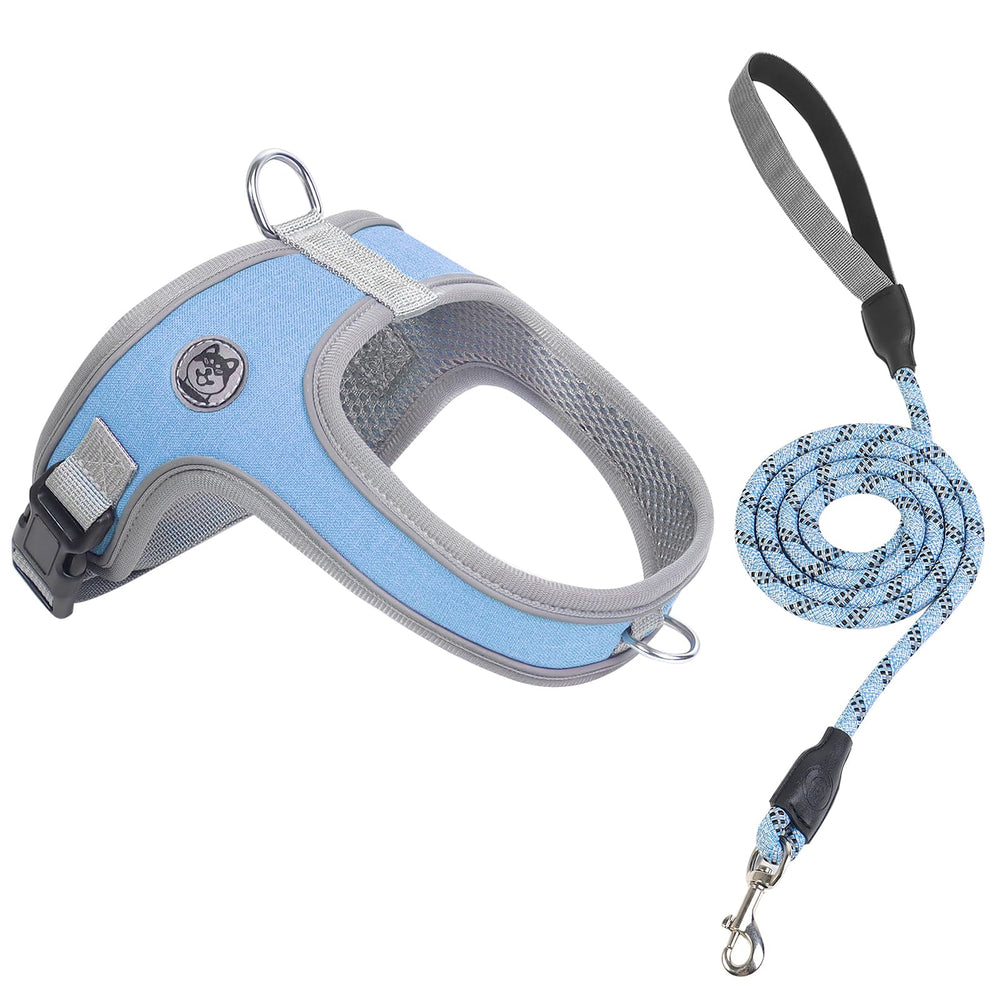 Harnais Mengbei tribe bleu avec maille respirante pour plus de confort pendant les promenades