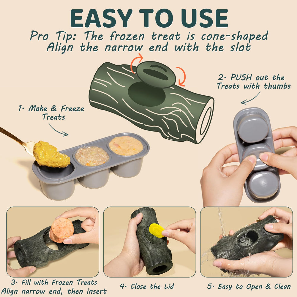 Mengjingo : moules silicone à 3 cavités pour snacks maison.