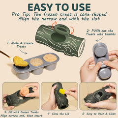 Mengjingo : moules silicone à 3 cavités pour snacks maison.