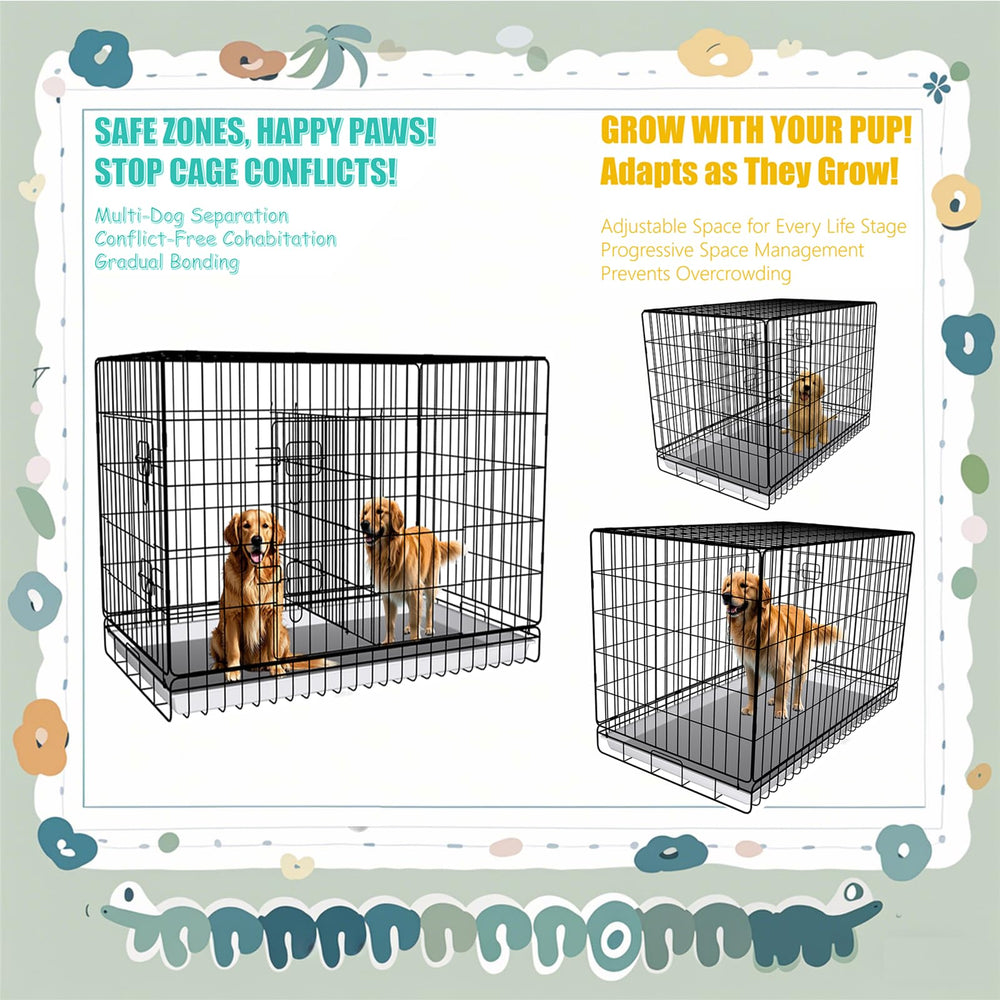 Diviseur Mengster cage-chien, compatibilité 24–48 pouces.