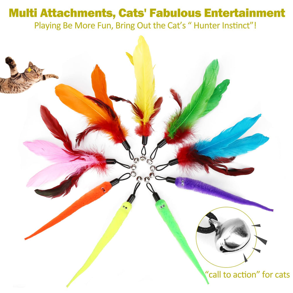 MeoHui plumes naturelles attirent et amusent les chats.