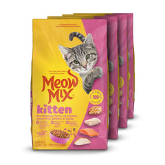 Meow Mix Kitten Li'l Nibbles emballage repensé, attractif pour les chatons et facilite la découverte du goût.