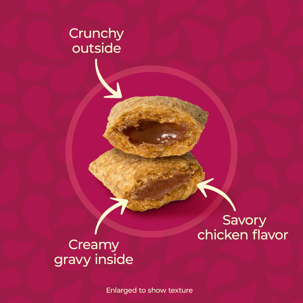 Meow Mix Gravy Bursts : nutrition complète adaptée pour chats adultes, soutient une alimentation équilibrée.