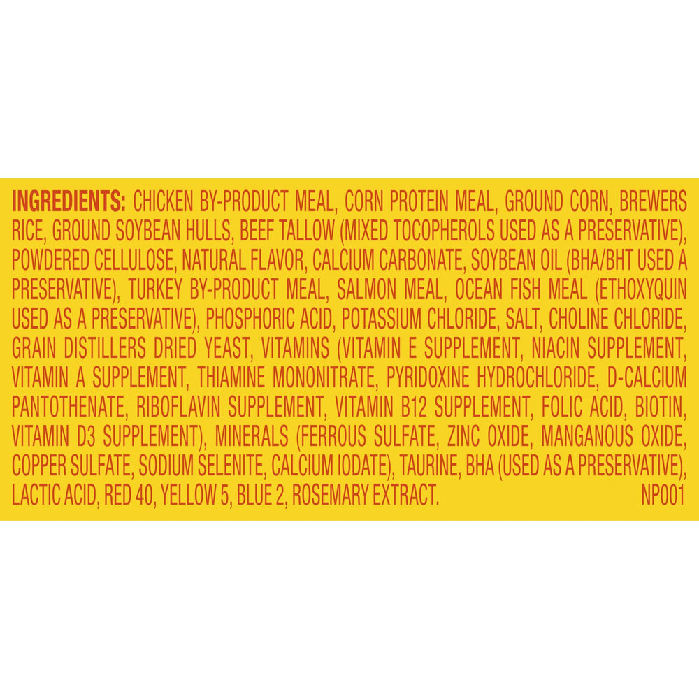 Meow Mix Hairball Control, croquettes saveurs poulet/dinde/saumon, plaisir gustatif