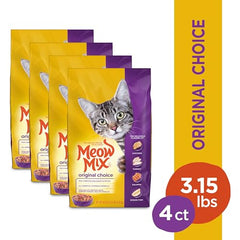 Meow Mix Original Choice – saveurs poulet et dinde, goût apprécié par les chats