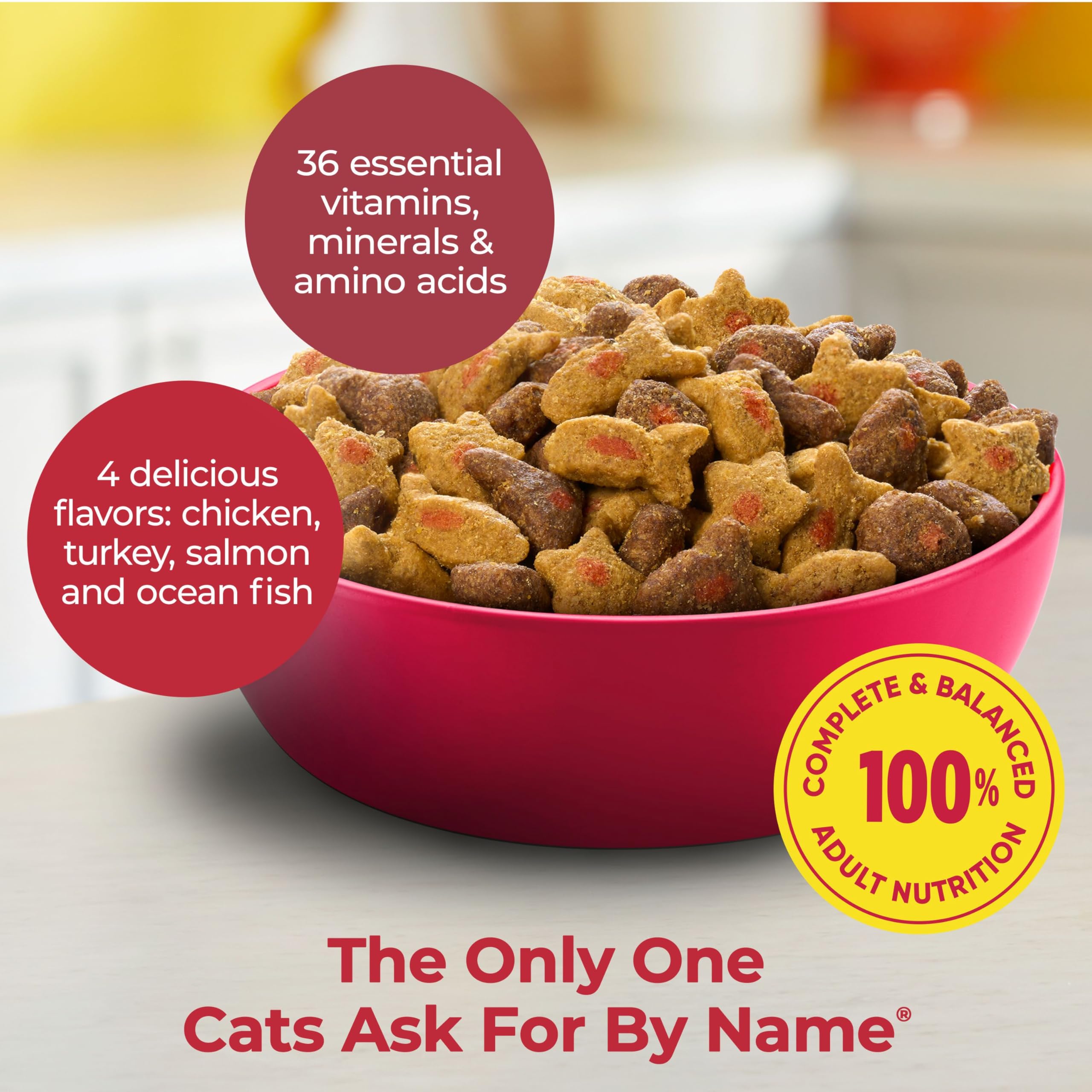 Meow Mix Saveurs poisson-mer: goût appétissant et nutritionnel.