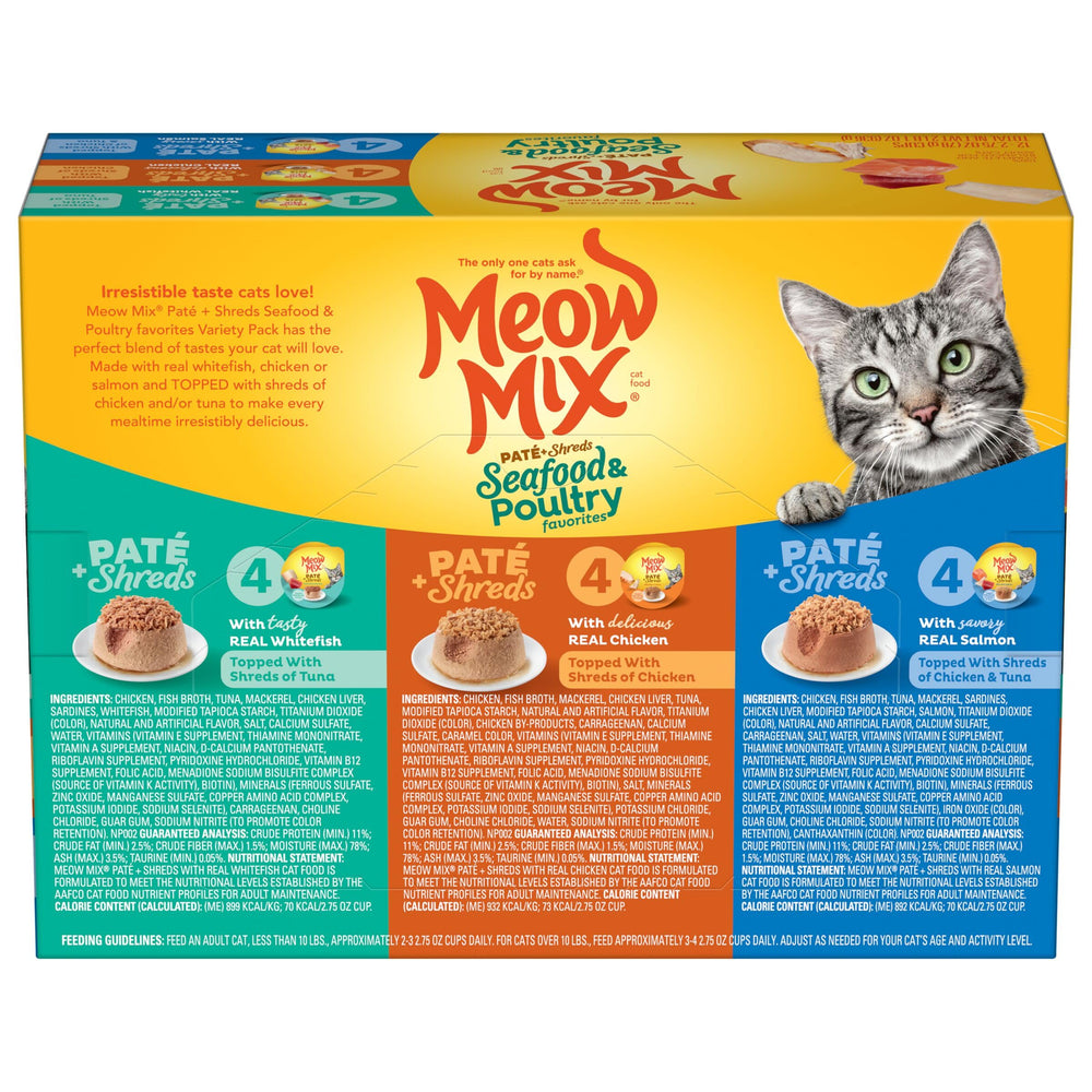 Meow Mix tasses étanches, préserve jus et saveurs naturelles