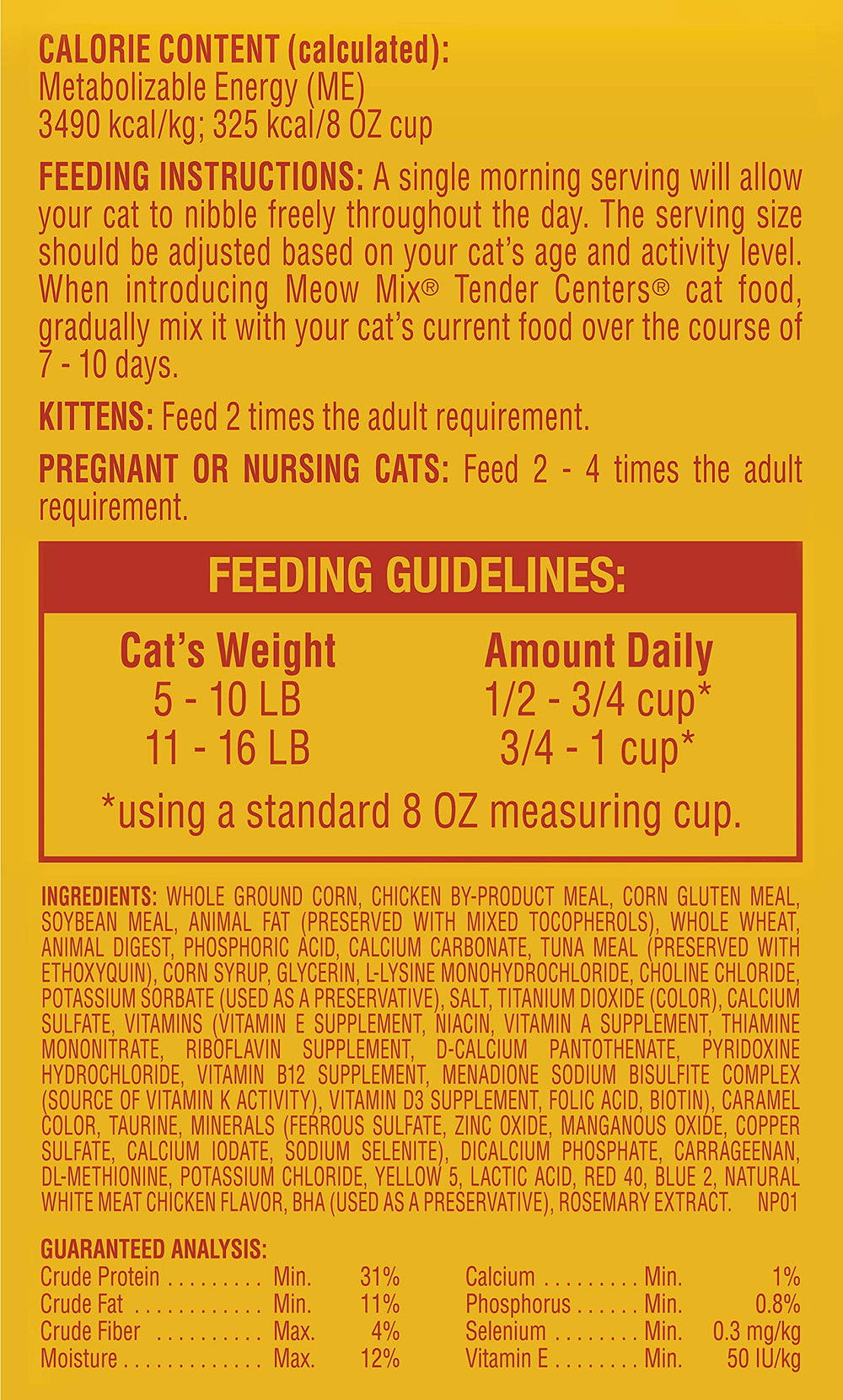 Nutrition équilibrée avec 40 vitamines et minéraux pour le quotidien des chats.
