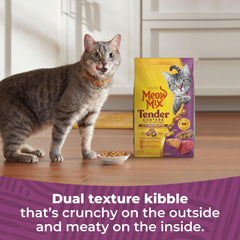 Goût poulet et thon Meow Mix Tender Centers Basted Bites, idéal pour varier les saveurs.