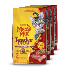 Meow Mix Centres Tendres Basted Bites: sac de 3 livres, emballage pratique.