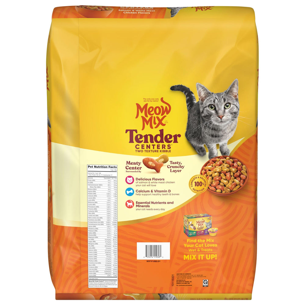 Meow Mix Tender Centers produit américain, ingrédients mondiaux pour une alimentation complète