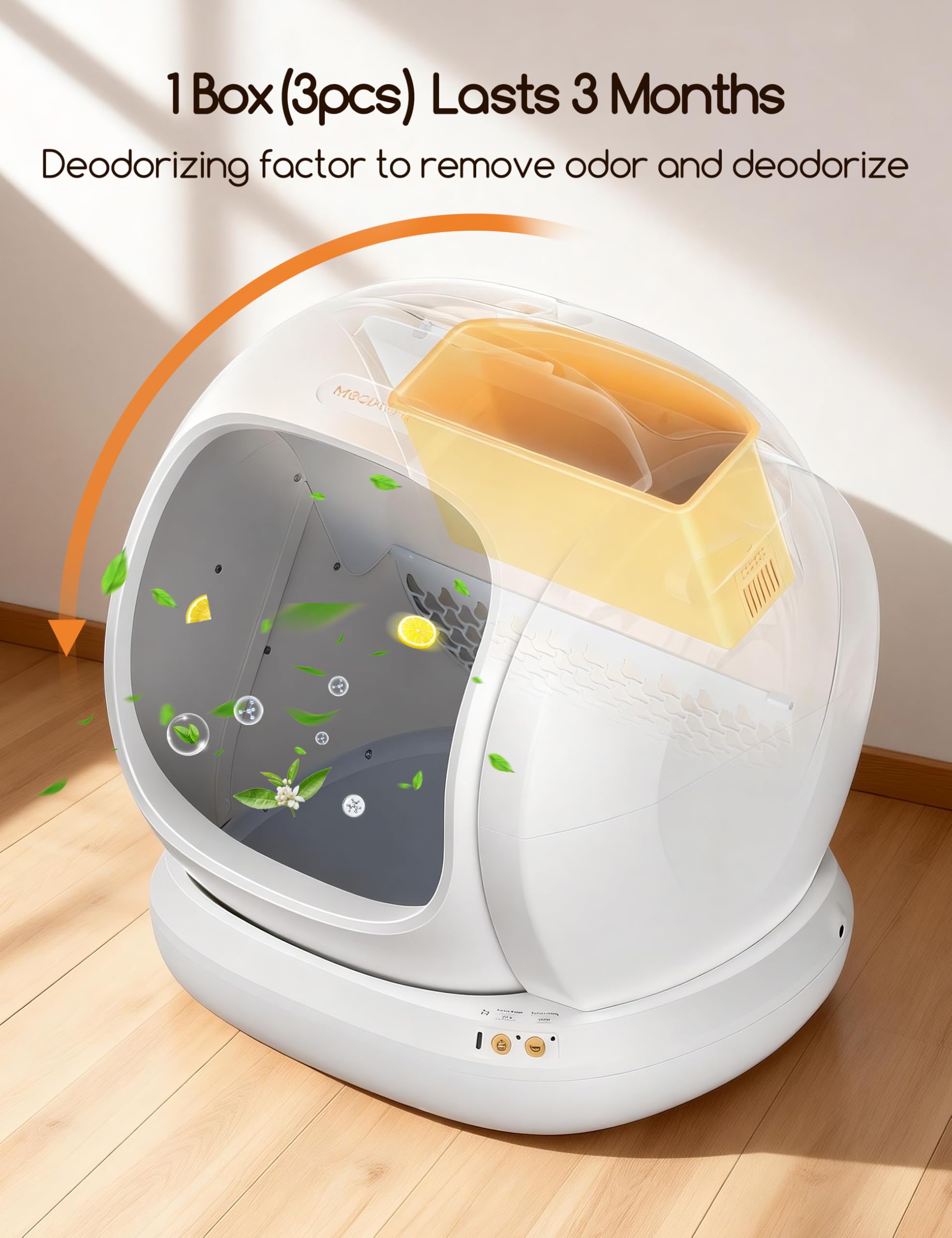 Meowant Desodorisant Litière Gel – Absorption efficace des odeurs d'ammoniac.