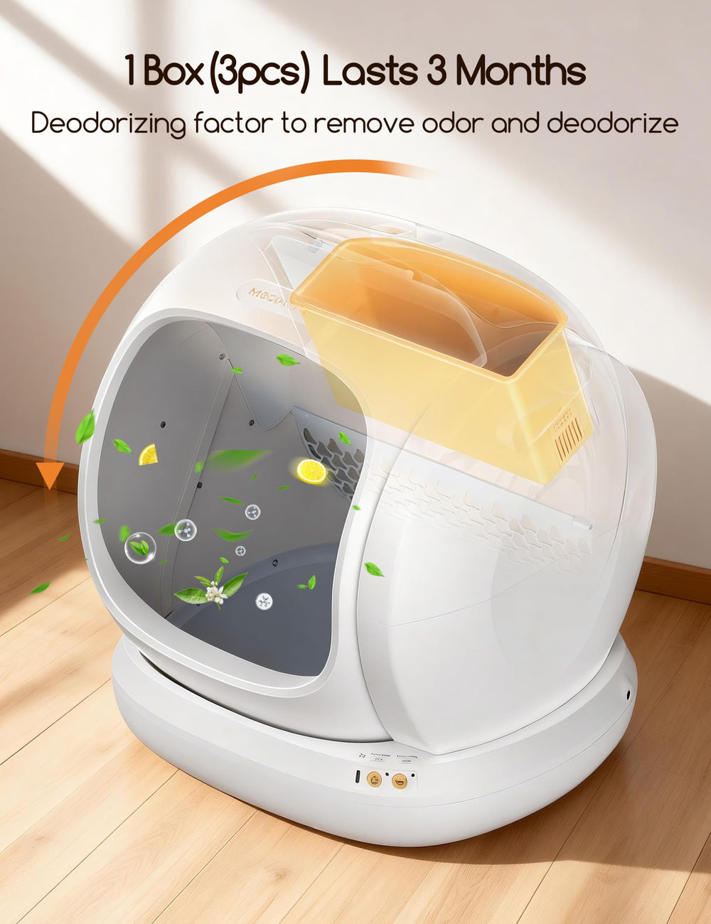 Meowant Desodorisant Litière Gel – Absorption efficace des odeurs d'ammoniac.
