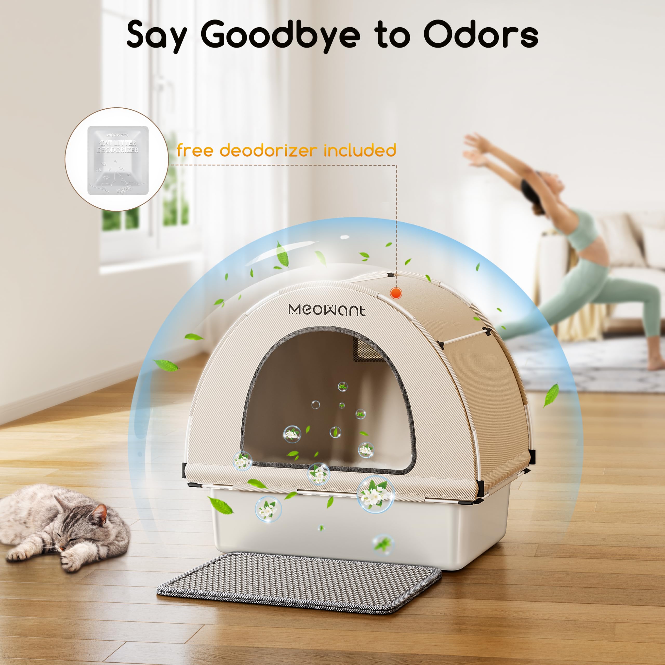 Meowant gel deodorant inclus pour odeurs durables