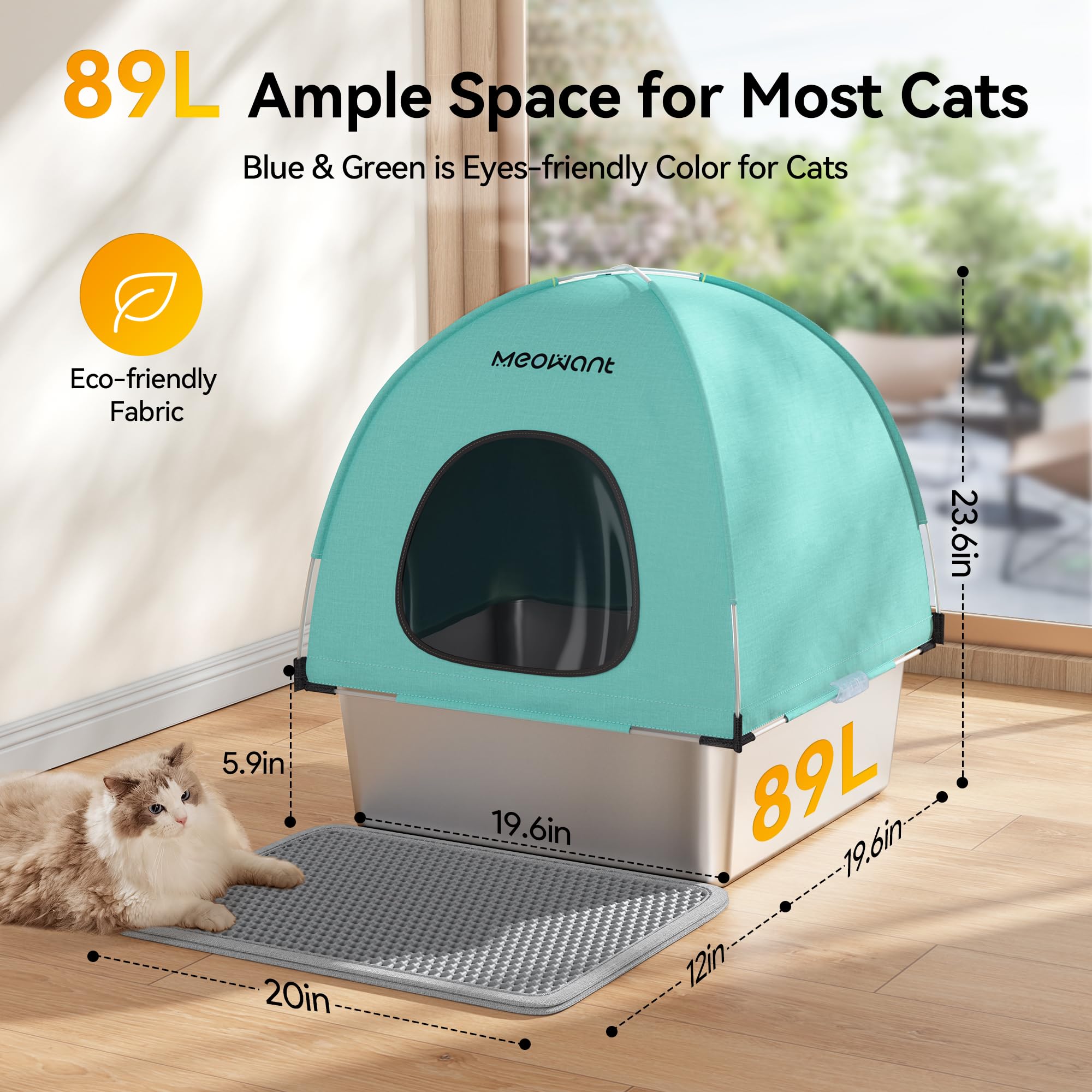 Ensemble Meowant 3-en-1 avec tente et couvercle pour flexibilité