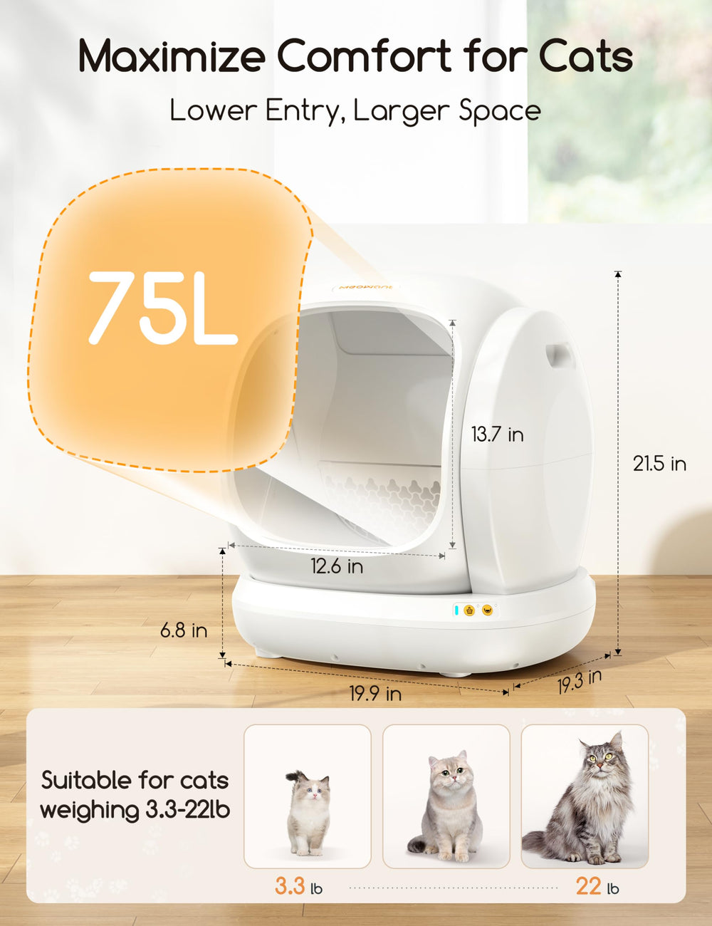Meowant emballage inclus – tapis, liner et gel désodorisant