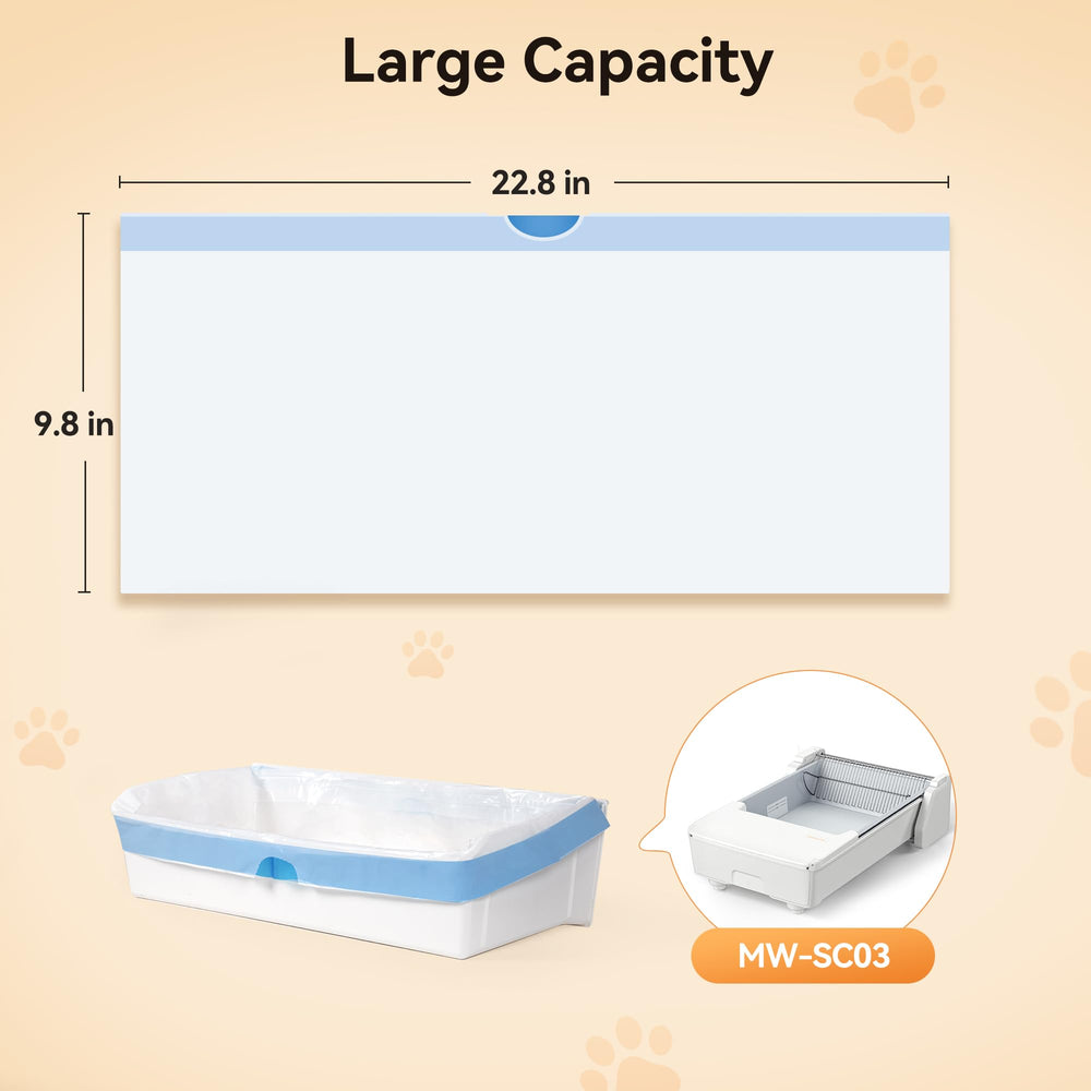 Meowant SC03 liner – capacité jusqu'à 10 kg de litière
