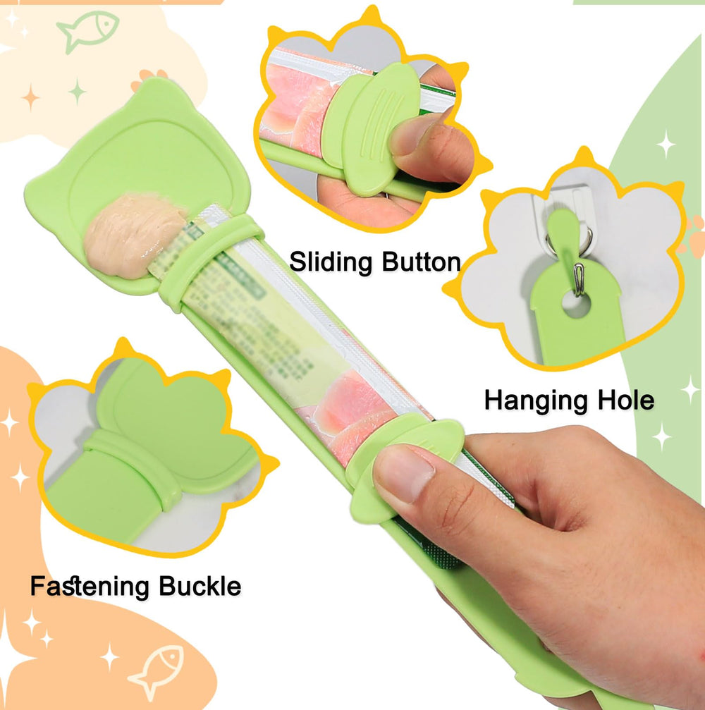 MeowAroma cuillère-distributeur chat coulissant, portions adaptées pour petites friandises
