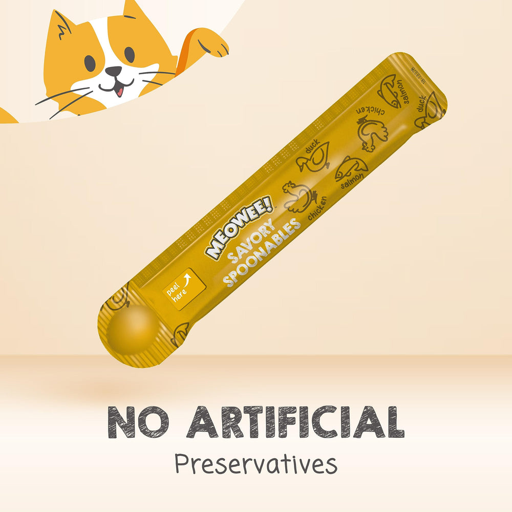 MEOWEE Savory Spoonables: favorise le lien lors des moments d’alimentation.