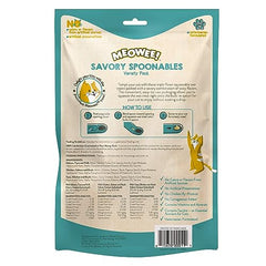 MEOWEE Savory Spoonables: trois saveurs variées, stimulation gourmande pour votre chat.