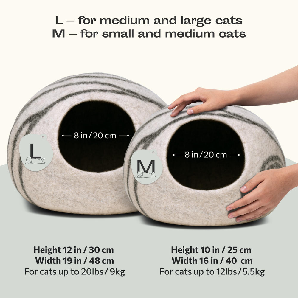 MEOWFIA abri-chat – intérieur moelleux prêt pour la sieste.
