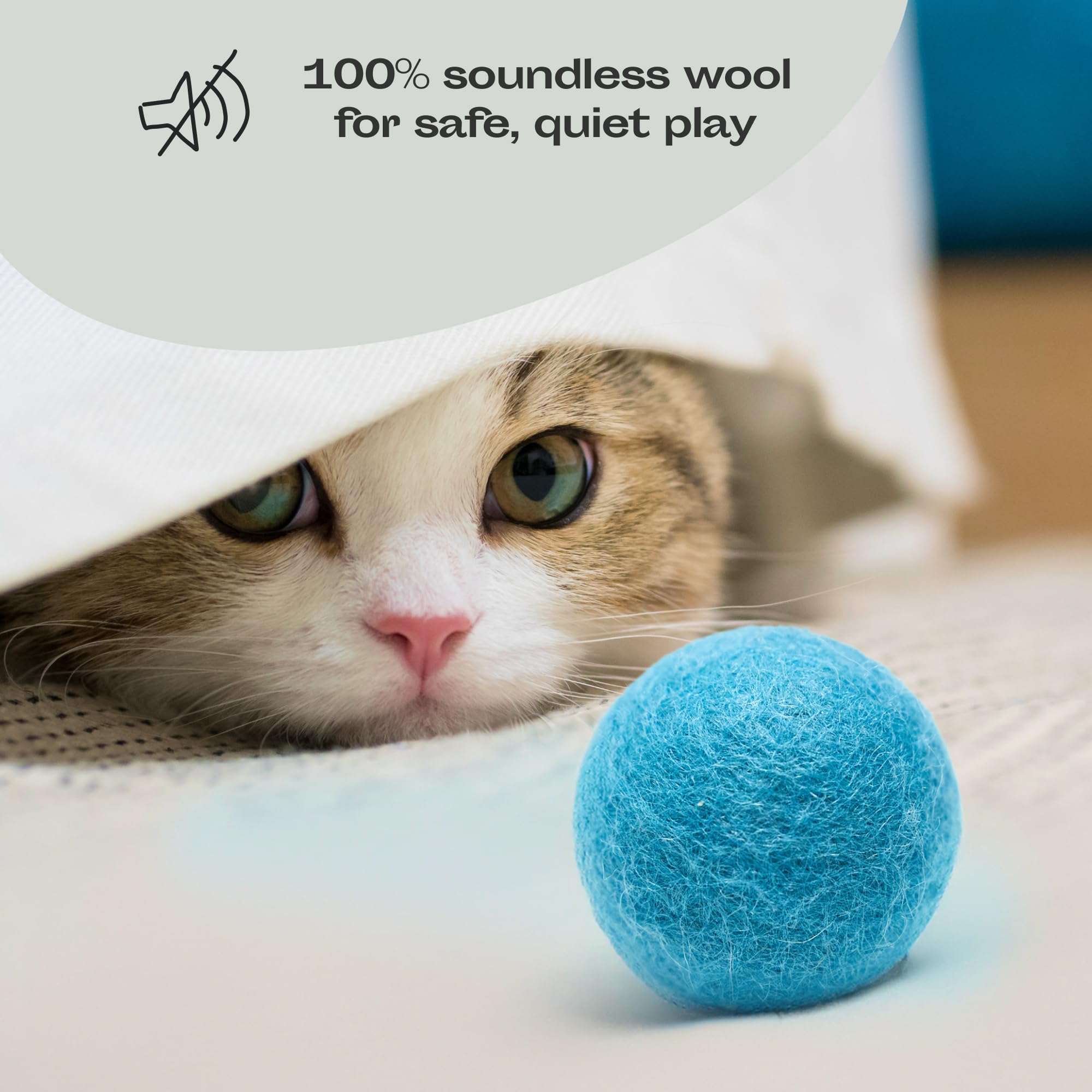 Chat jouant avec des boules en laine MEOWFIA