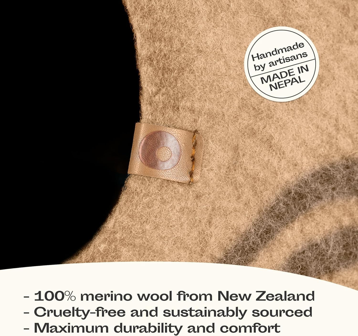 MEOWFIA cachette-chat design naturel beige, intégration discrète dans votre intérieur.