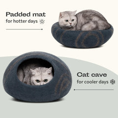 MEOWFIA Cave chat double usage – cachette et surface de jeu