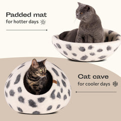 Nid MEOWFIA – conception hivernale: chaleur réconfortante et ventilation adaptée.
