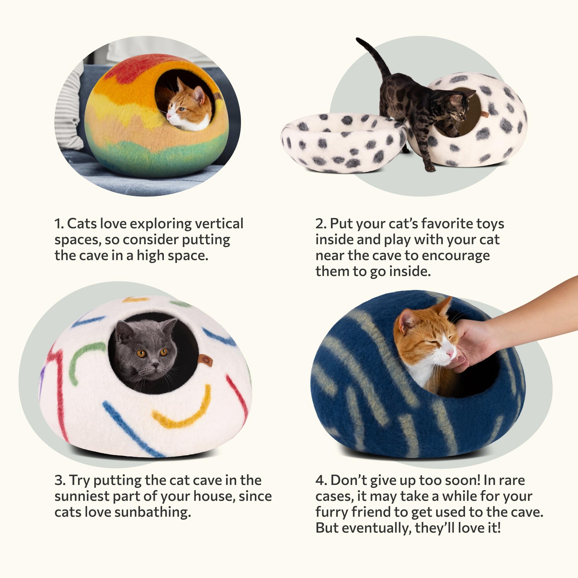 Nid MEOWFIA – portable et léger: parfait pour déplacements et mise en place rapide.