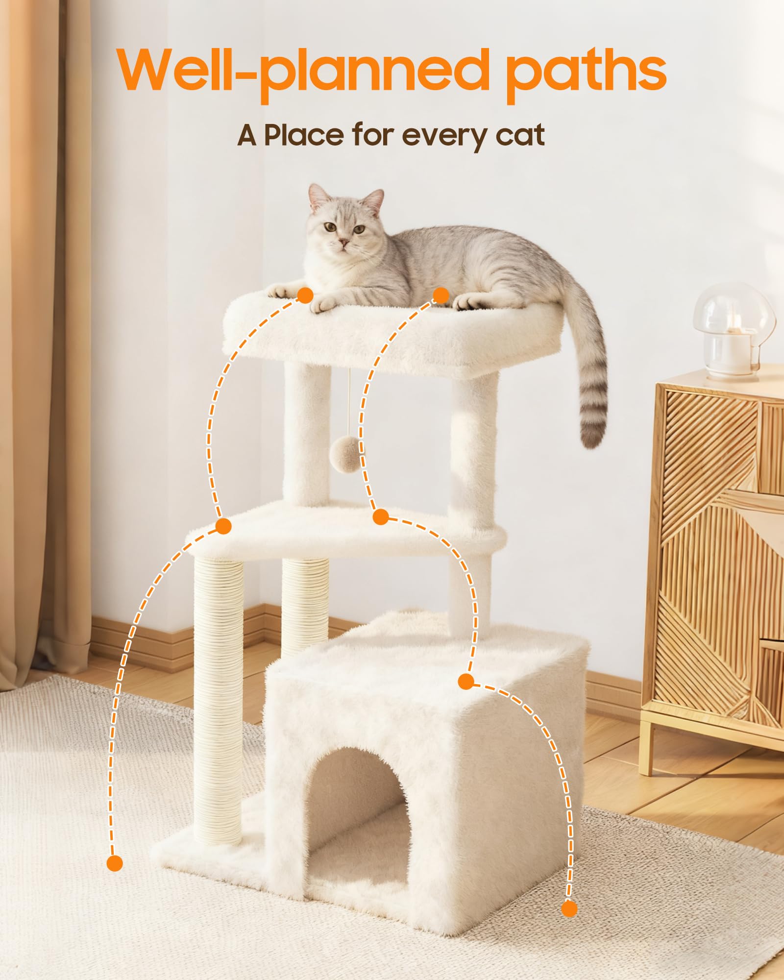 MeowHomm assemblage rapide – installation sans outil et déploiement en minutes.