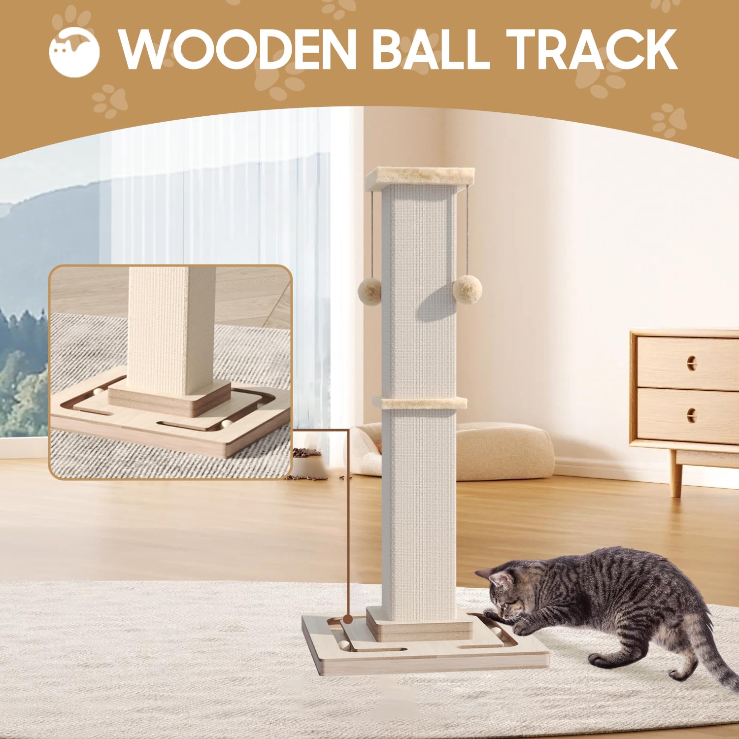 Assemblage rapide MeowHomm; outils inclus pour une mise en place facile.
