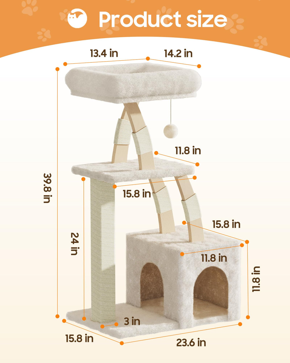MeowHomm design moderne et neutre, s’intègre parfaitement au décor.