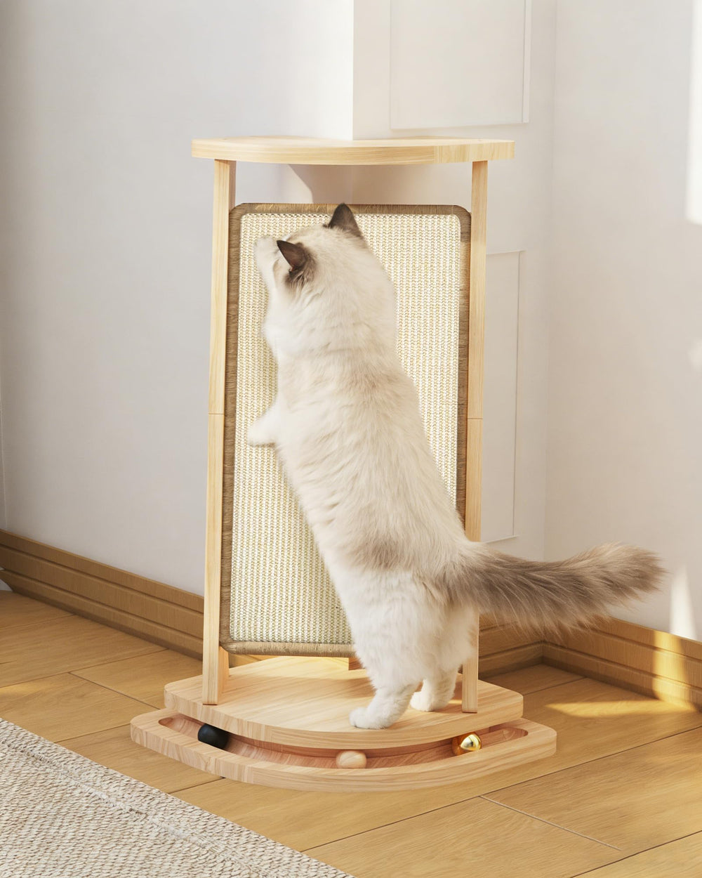 MeowHomm grattoir-coins-stable pour sécurité et jeu.