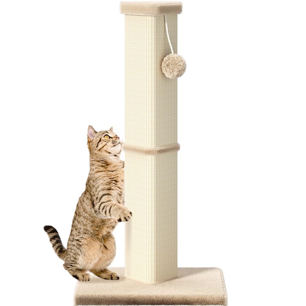 MeowHomm griffoir chat poteau 32 pouces, grattage confortable