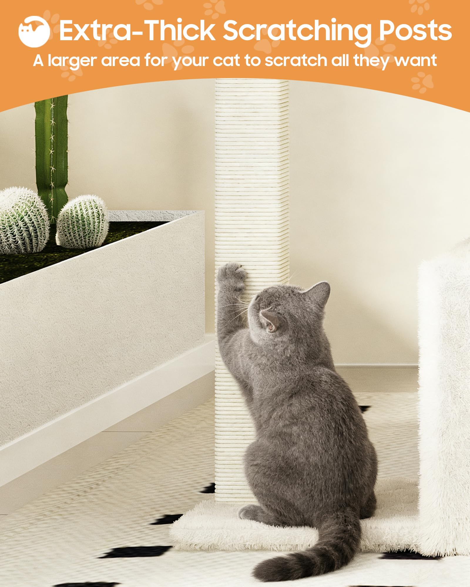MeowHomm plateau-perchoir confortable, parfait pour des siestes et observation.