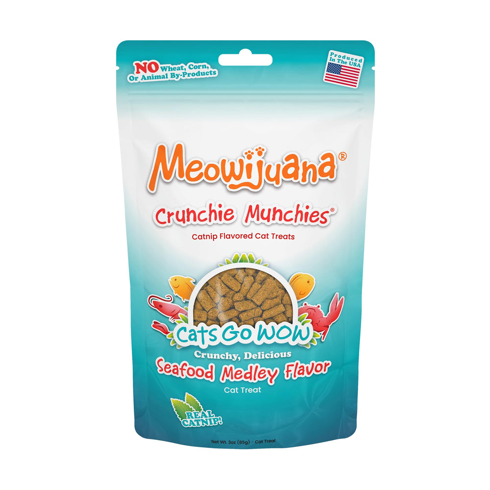 Meowijuana Crunchie Munchies thon – récompense légère et croustillante pour chat actif
