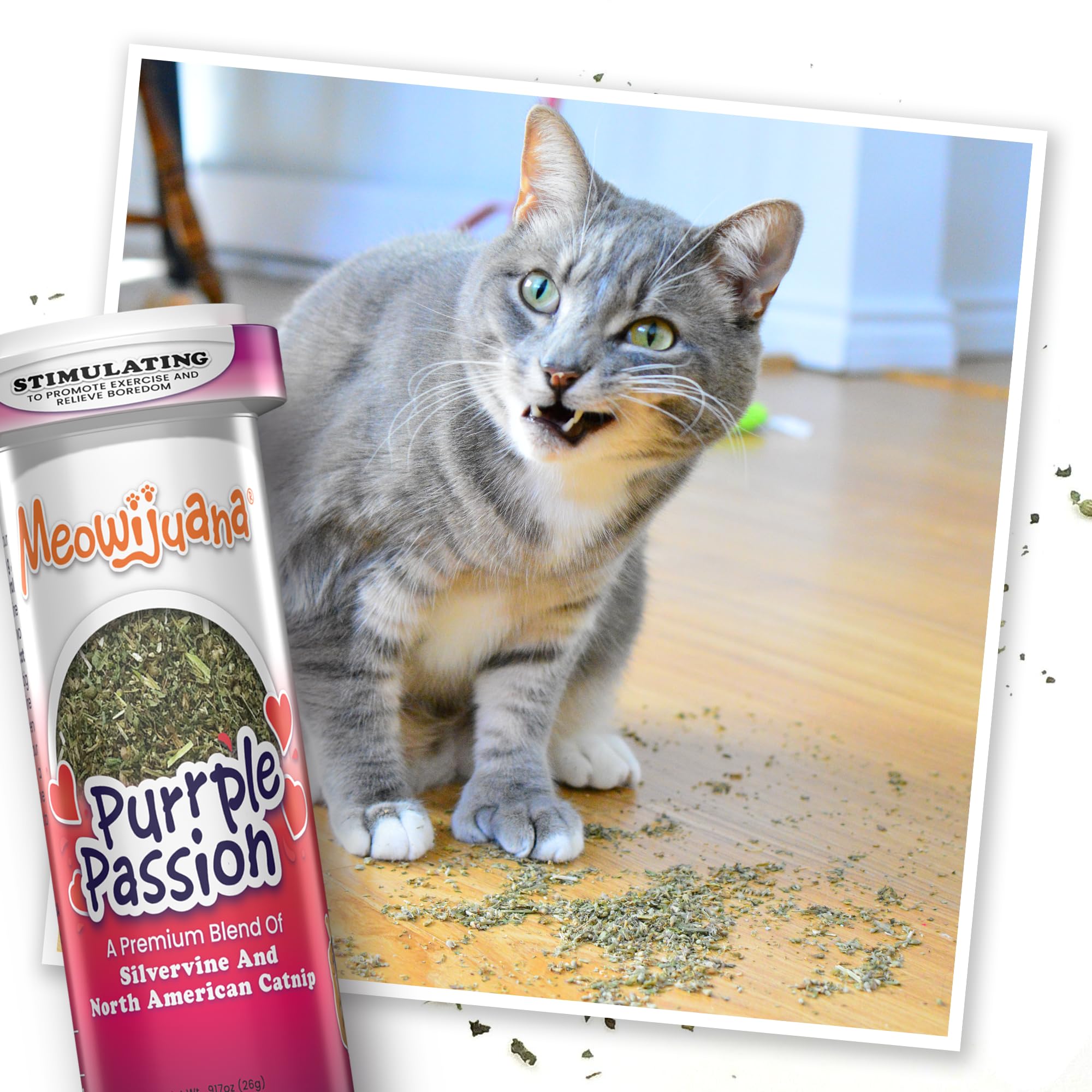 Meowijuana Emballage pratique: flacon réutilisable et hermétique.