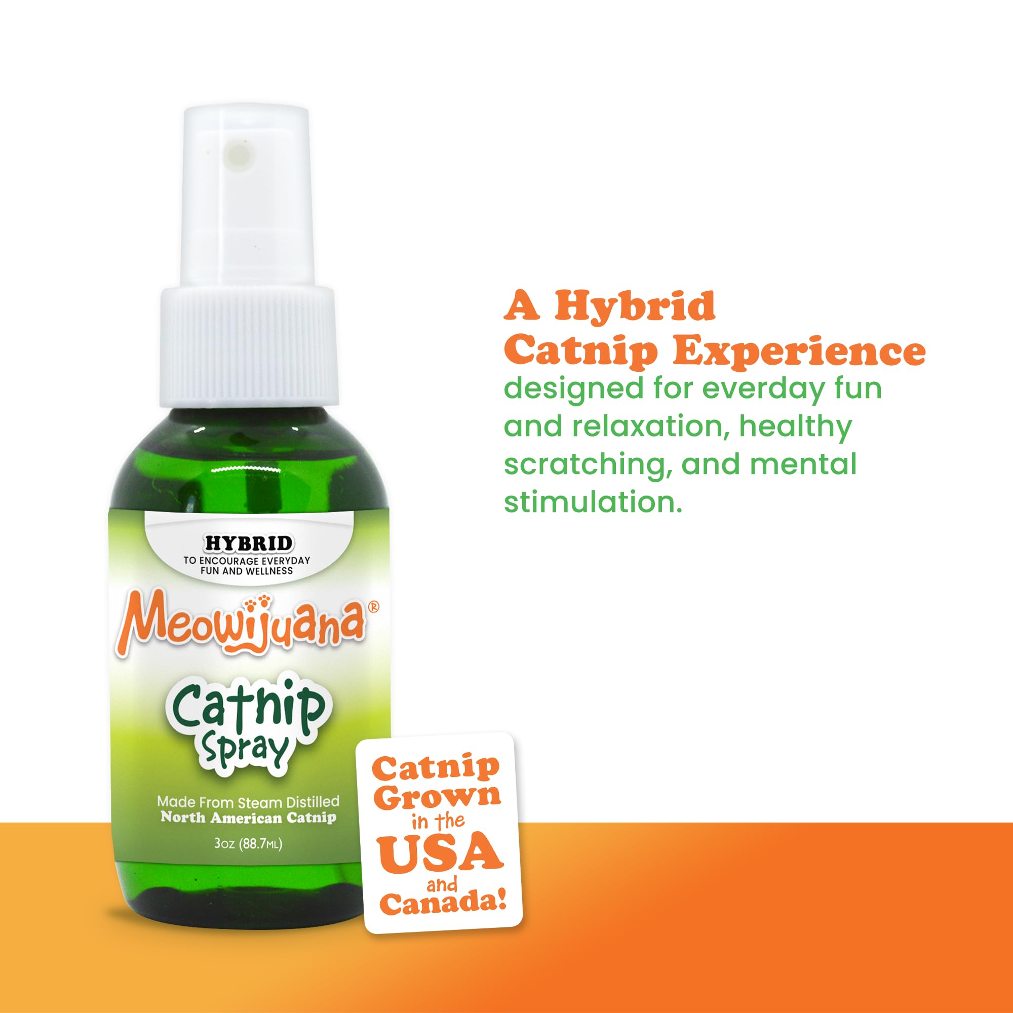 Meowijuana vaporisateur sur griffoir pour redirection du griffage.