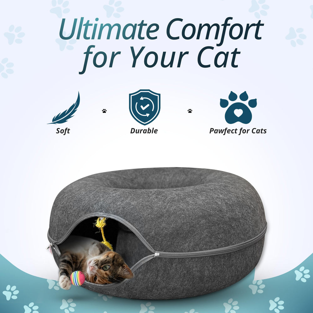 MEOWMATES Peekaboo tunnel chat fenetre interaction stimule curiosite et jeu.