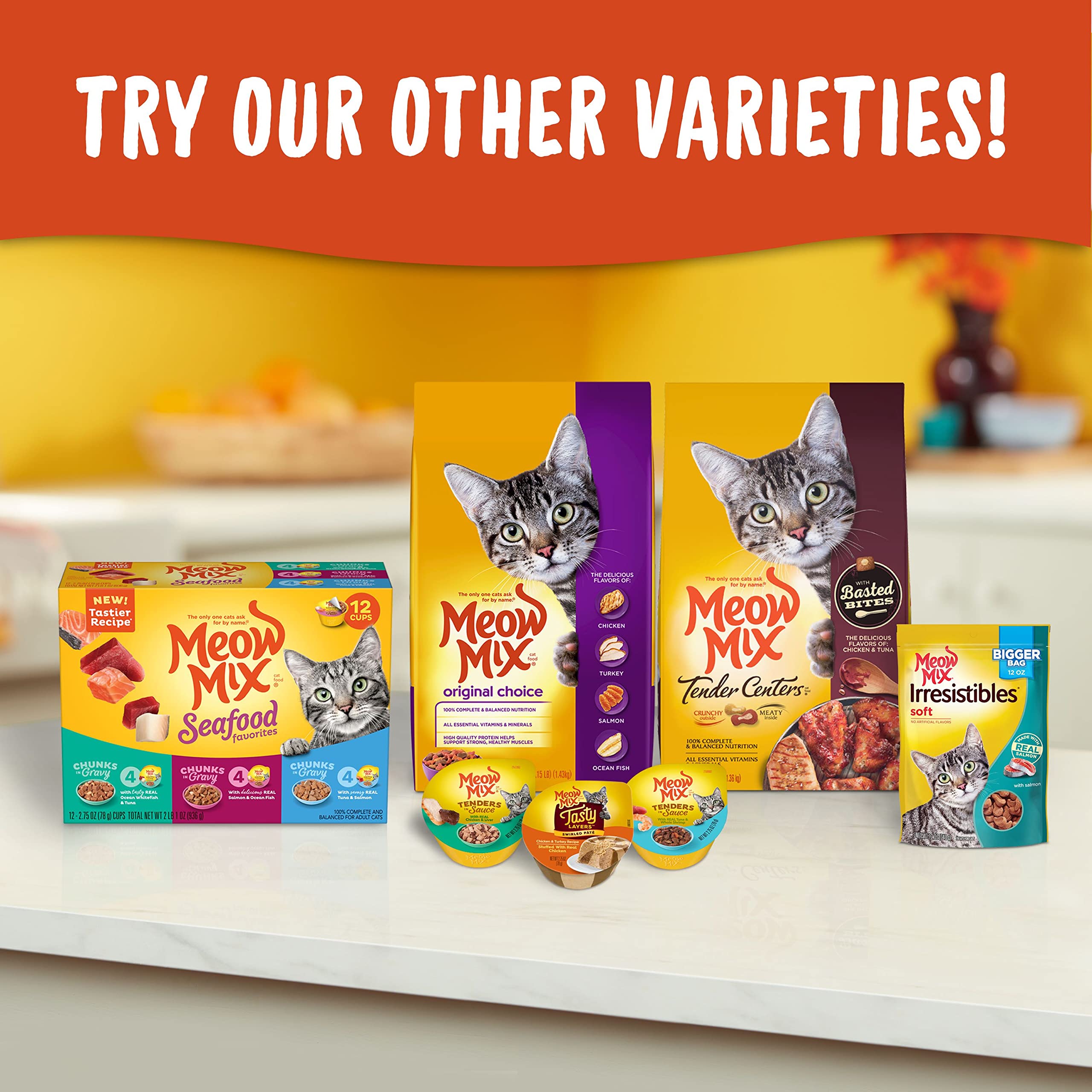 Meow Mix Indoor Health-production-usa, produit fabriqué aux Etats‑Unis.