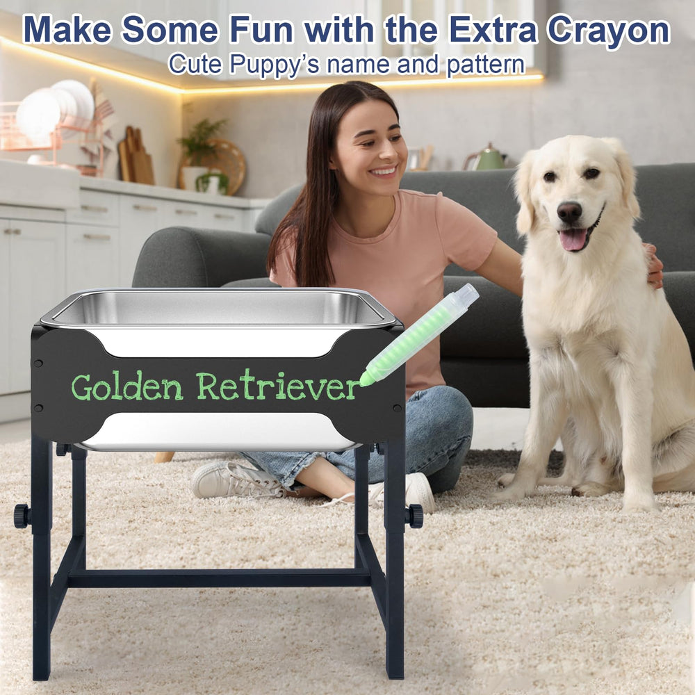 MeoWriental ideale pour chien actif boit tranquillement et reste stable
