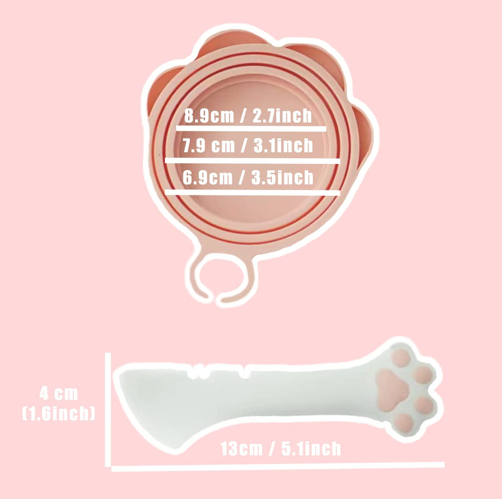 Cuillère patte Meow&Woof pour boîtes, facilite l’extraction et évite le gaspillage.