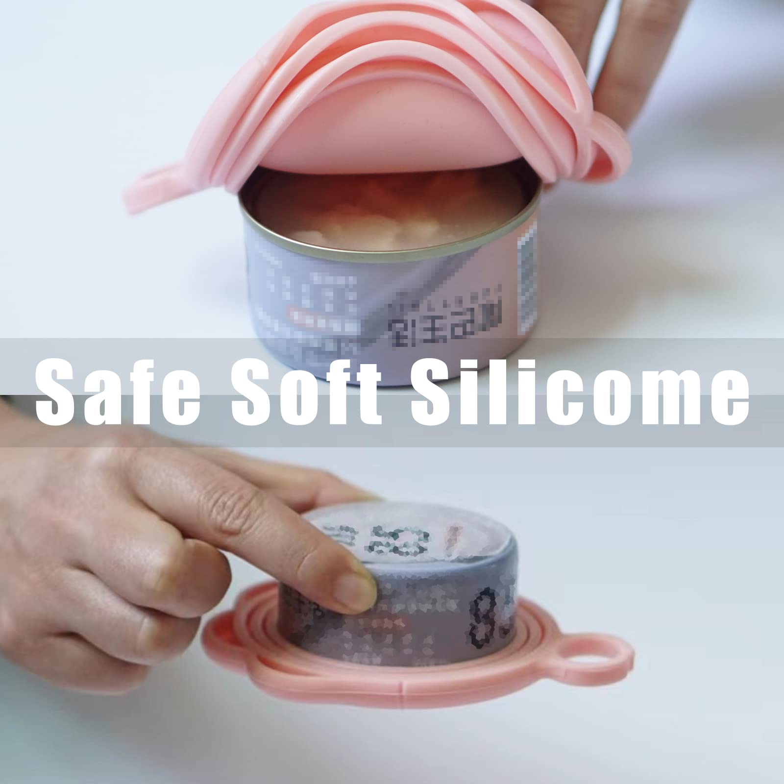 Ensemble couvercle et cuillère réutilisables Meow&Woof pour cuisine pratique.