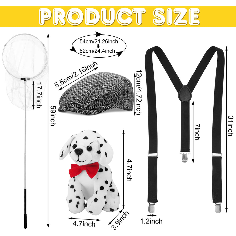 Bretelles ajustables Mepase, costume Dalmatien, confort assuré.