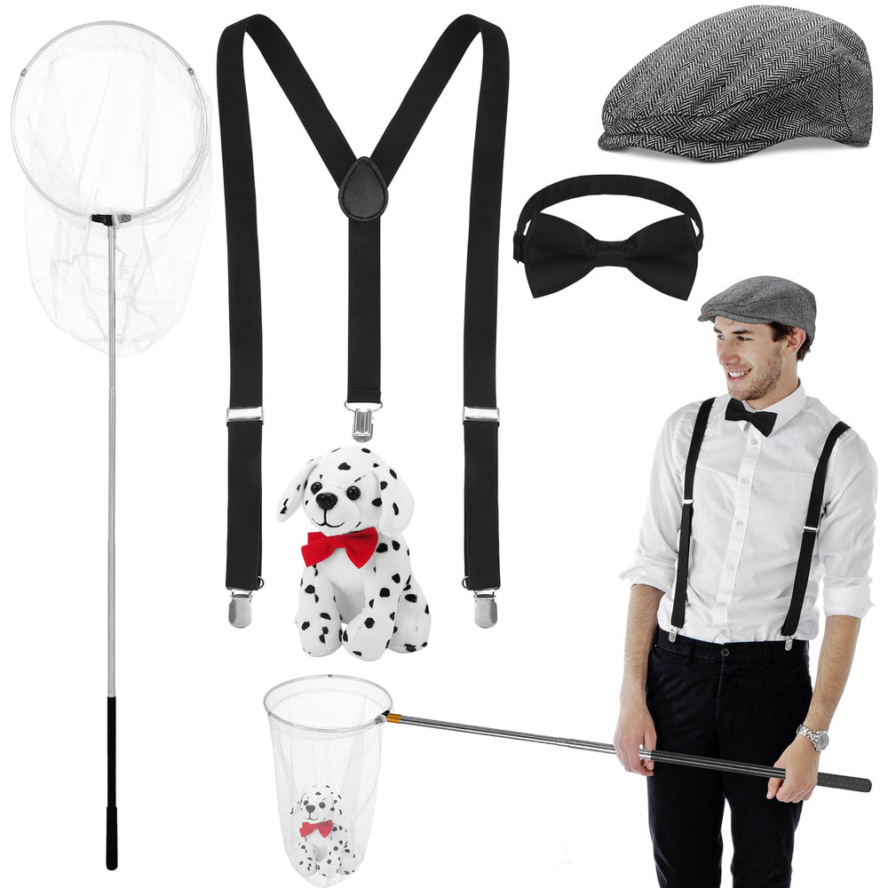 Chapeau agent de contrôle Dalmatien Mepase pour Halloween, look authentique.