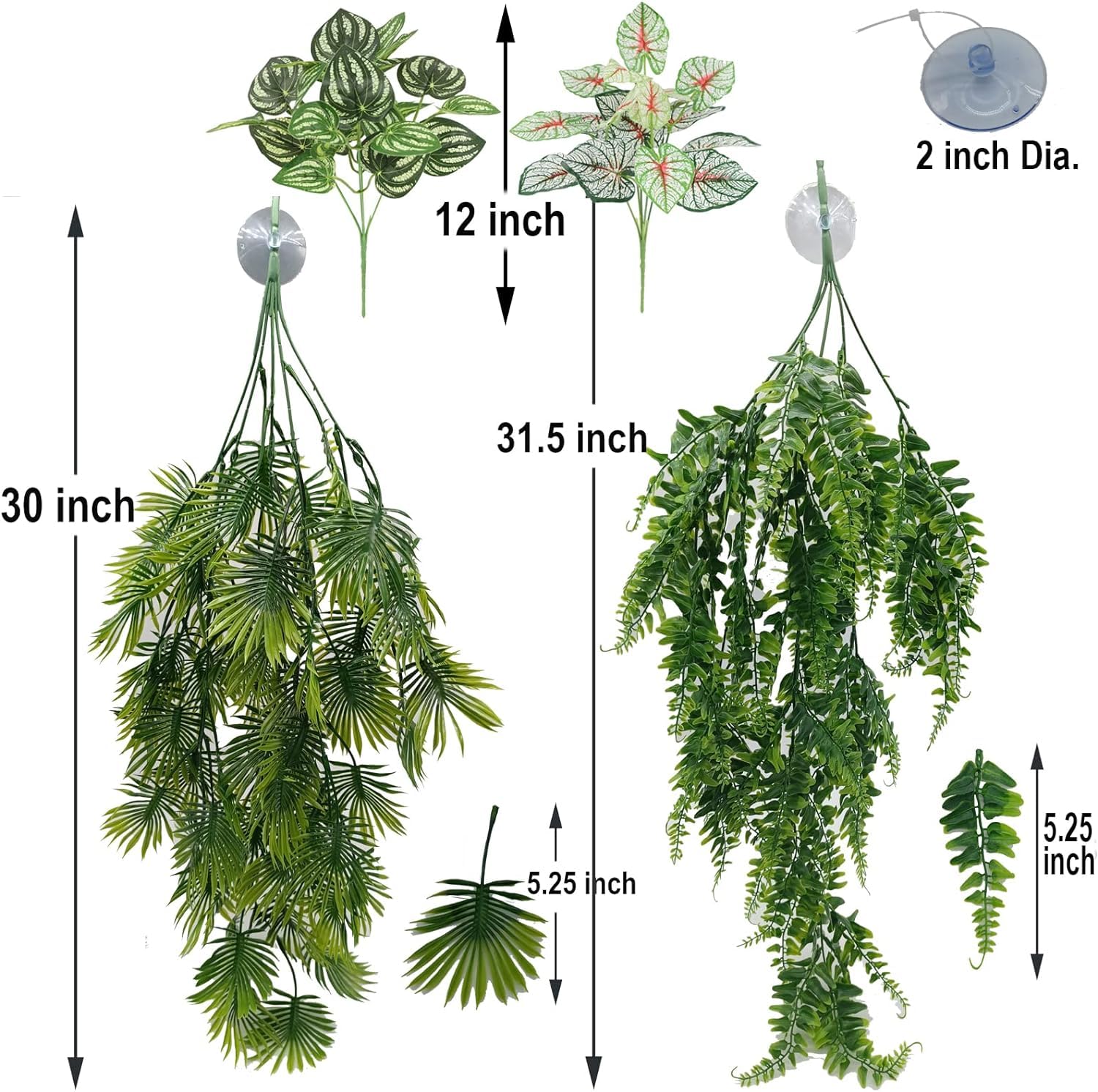 MePHAN plante artificielle vigne pendante de 31 cm – décor naturel et facile à fixer.